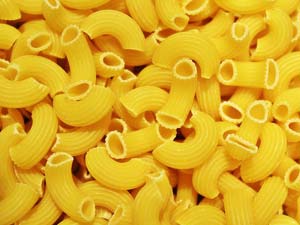 Three men face a burglary arrest after leaving a macaroni trail.